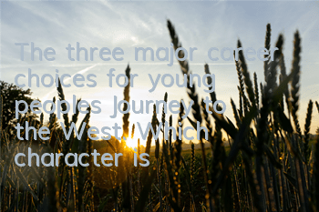 The three major career choices for young people’s Journey to the West. Which character is better