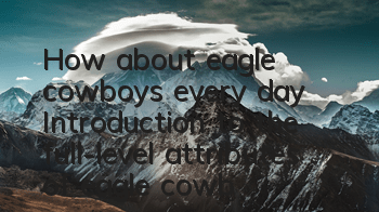 How about eagle cowboys every day? Introduction to the full-level attributes of eagle cowboys