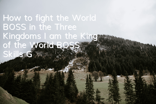 How to fight the World BOSS in the Three Kingdoms I am the King of the World BOSS Skills Guide