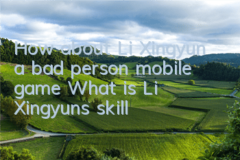 How about Li Xingyun, a bad person mobile game? What is Li Xingyun's skill?
