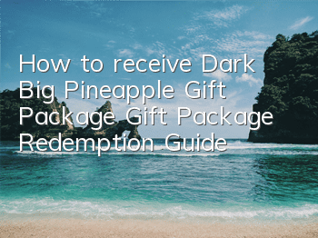 How to receive Dark Big Pineapple Gift Package Gift Package Redemption Guide