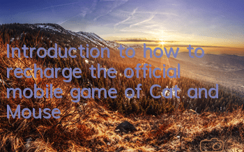 Introduction to how to recharge the official mobile game of Cat and Mouse