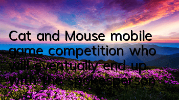 Cat and Mouse mobile game competition, who will eventually end up with the spokesperson