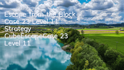 Escape from the Block Case 23 Level 11 Strategy CubeEscapeCase 23 Level 11