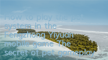 How to play the pet system in the Fengzhong Yiyuan mobile game? The secret of pet gameplay