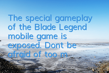 The special gameplay of the Blade Legend mobile game is exposed. Don’t be afraid of too many people, but you are afraid of too few people.