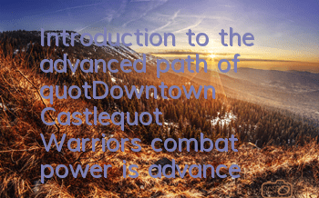 Introduction to the advanced path of 