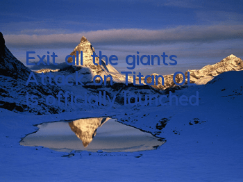 Exit all the giants! 