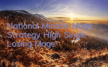 National Miracle Mage Strategy High Single Losing Mage
