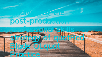 Analysis of the post-production professional skills strategy of 
