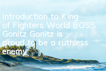 Introduction to King of Fighters World BOSS Gonitz, Gonitz is proud to be a ruthless enemy