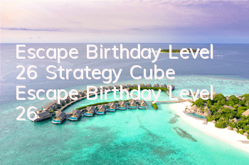 Escape Birthday Level 26 Strategy Cube Escape Birthday Level 26