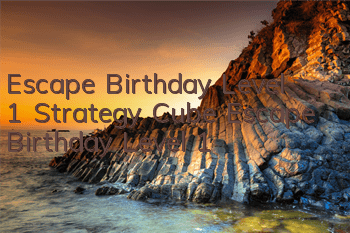Escape Birthday Level 1 Strategy Cube Escape Birthday Level 1