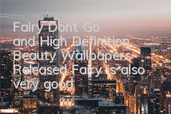 Fairy Don't Go and High Definition Beauty Wallpapers Released Fairy is also very good