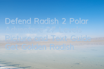 Defend Radish 2 Polar Adventure 27 Levels Picture and Text Guide Get Golden Radish
