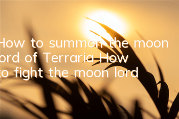How to summon the moon lord of Terraria How to fight the moon lord