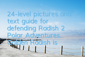 24-level pictures and text guide for defending Radish 2 Polar Adventures. Golden Radish is safe to get