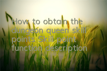 How to obtain the dungeon queen skill points Skill point function description