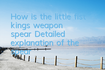 How is the little fist king's weapon spear? Detailed explanation of the spear