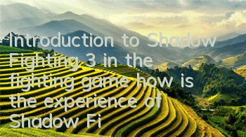 Introduction to Shadow Fighting 3 in the fighting game (how is the experience of Shadow Fighting 3)