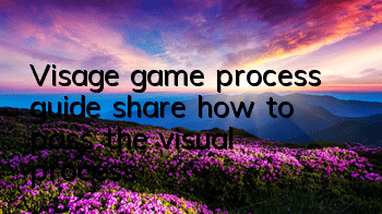 Visage game process guide (share how to pass the visual process)