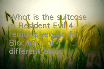 What is the suitcase in Resident Evil 4 remake version for (Biochemical 4 different color suitcase functions)