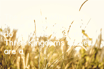 The reason why most Three Kingdoms games do not have Jin State (Three Kingdoms games are almost unrelated to Jin State)