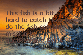 This fish is a bit hard to catch! How to do the fish catching mission in 