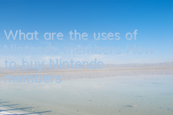 What are the uses of Nintendo members? How to buy Nintendo members?