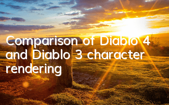 Comparison of Diablo 4 and Diablo 3 character rendering