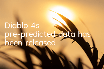 Diablo 4's pre-predicted data has been released