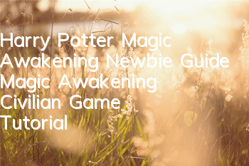 Harry Potter Magic Awakening Newbie Guide (Magic Awakening Civilian Game Tutorial)