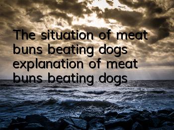The situation of meat buns beating dogs (explanation of meat buns beating dogs)