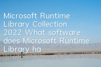 Microsoft Runtime Library Collection 2022 (What software does Microsoft Runtime Library have)