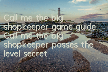 Call me the big shopkeeper game guide (Call me the big shopkeeper passes the level secret)
