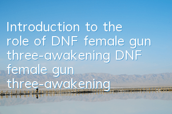 Introduction to the role of DNF female gun three-awakening (DNF female gun three-awakening skills form is released)