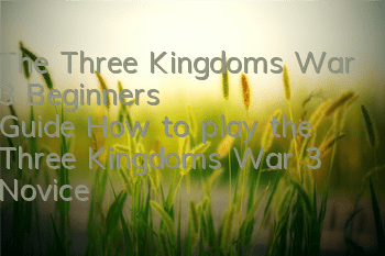 The Three Kingdoms War 3 Beginner's Guide (How to play the Three Kingdoms War 3 Novice)