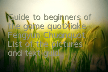 Guide to beginners of the game 