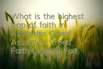 What is the highest leap of faith in Assassin's Creed (Assassin's Creed Faith Leap of Faith breaks the world record of freedom down the jump)