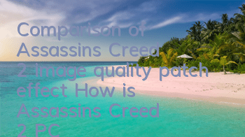 Comparison of Assassin's Creed 2 image quality patch effect (How is Assassin's Creed 2 PC version E3 image quality)