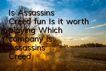 Is Assassin's Creed fun? Is it worth playing? (Which company is Assassin's Creed?)