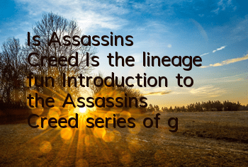 Is Assassin's Creed? Is the lineage fun? (Introduction to the Assassin's Creed series of games)