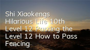 Shi Xiaokeng’s Hilarious Life 10th Level 12 Passing the Level 12 How to Pass Fencing