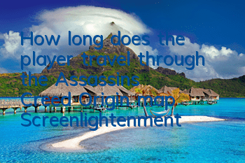 How long does the player travel through the Assassin's Creed Origin map (Screenlightenment of Assassin's Creed Origin game fun)