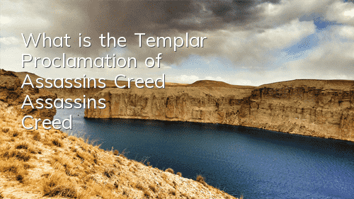 What is the Templar Proclamation of Assassin's Creed (Assassin's Creed)