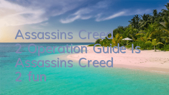 Assassin's Creed 2 Operation Guide (Is Assassin's Creed 2 fun?)