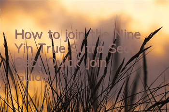 How to join the Nine Yin True Sutra Sect (Sect Quick Join Guide)