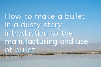 How to make a bullet in a dusty story (introduction to the manufacturing and use of bullets)