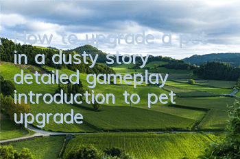 How to upgrade a pet in a dusty story (detailed gameplay introduction to pet upgrade)