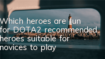 Which heroes are fun for DOTA2 (recommended heroes suitable for novices to play)